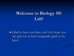 Beginning biology - First Class Powerpoint - U