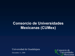 Presentación CUMex - Universidad de Guadalajara