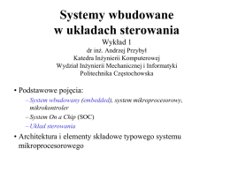 Systemy wbudowane - Politechnika Częstochowska