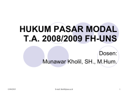 Silabus Hk-Pasar-Modal_1 - MUNAWAR KHOLIL, SH, M.Hum.