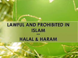 Helal Haram In Islam In Brief Explanation