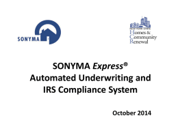 What is SONYMA Express