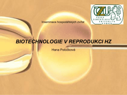 biotechnologie v reprodukci hz