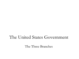 3 Branches of Government Powerpoint