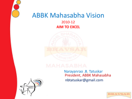 Click Here To ABBK M vision 2010 – 2012 document.