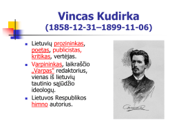 Vincas Kudirka (1858–1899)