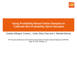 Using probability-based online samples to calibrate non