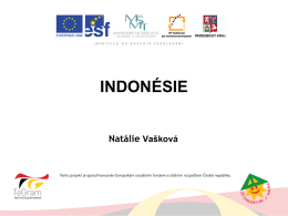 Indonésie (Natálie Vašková)