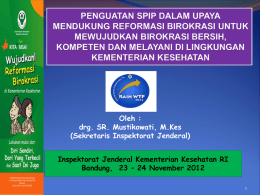 BAHAN SES ITJEN_poltekbdg - Politeknik Kesehatan Bandung