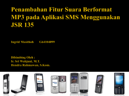 Penambahan Fitur Suara Berformat MP3 pada