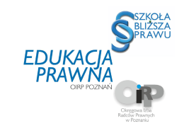 Edukacja prawna OIRP Poznań - Kuratorium Oświaty w Poznaniu