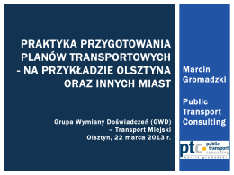 M. Gromadzki_Praktyka przygotowania planów transportowych na