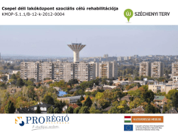 Let&ouml;lt&eacute;s - &Uuml;dv&ouml;z&ouml;lj&uuml;k a Csepel D&eacute;li Lak&oacute;k&ouml;zpont projekt honlapj&aacute;n!