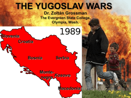 Yugoslav Wars - The Evergreen State College