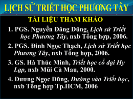 BAI SOAN TRIET HOC PHUONG TAY 20.03.2014