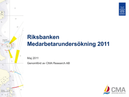 Riksbanken Medarbetarundersökning 2011