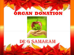 Organ Donation after Cardiac Death