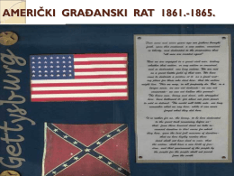 AMERIČKI GRAĐANSKI RAT 1861.-1865. SAD