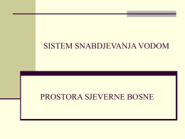 Regionalni vodovod Sjeverna Bosna - PowerPoint