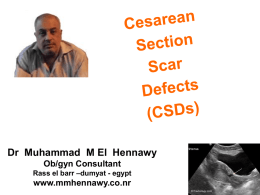 Cesarean Section Scar Defects