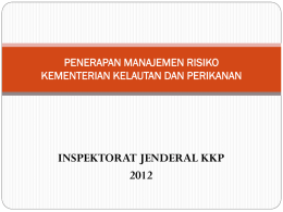 PEDOMAN MR KKP - BKIPM - Kementerian Kelautan dan