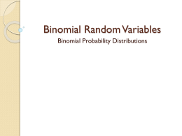 Binomial and geometric models