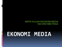 Ekonomi Media - Dyan Rahmi Site