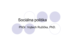 Socialna politika-prednáška