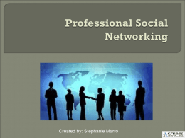Professional Social Networking - Southern Connecticut State