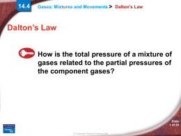 Gases: Mixtures and Movements