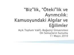 Sunum-Türkçe - Hakan Yilmaz