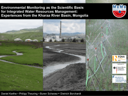 Environmental monitoring as the scientific basis of an Integrated
