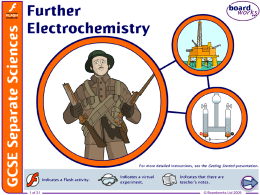 Further Electrochemistry