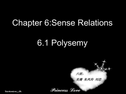6.1-Polysemy
