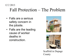 power point is falls in construction
