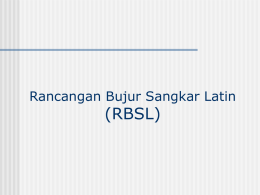 RBSL (Rancangan Bujur Sangkar Latin)