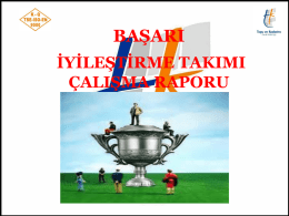 KAYSERI XI. BOLGE BASARI IYILESTIRME TAKIMI