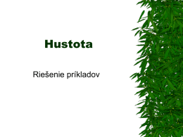 Hustota_riesene_priklady