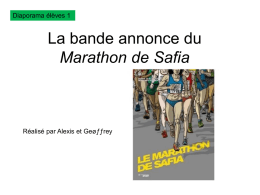 La bande annonce du marathon de Safia - Lettres