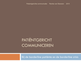 Borderline patiente (powerpoint)