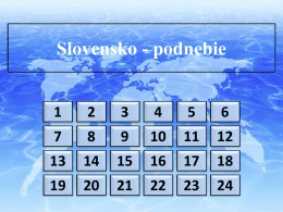 Slovensko_-_podnebie