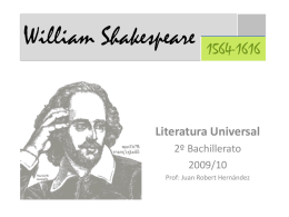 William SHAKESPEARE 1564-1616