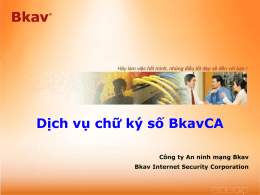 3. Bài giảng của Công ty BKAV