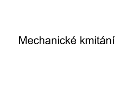 12.pr.Mechanicke kmitani