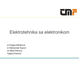 PowerPoint-Präsentation - Elektrotehnika sa Elektronikom