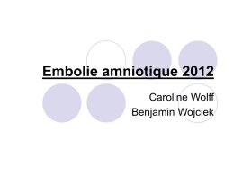 Embolie amniotique 2012