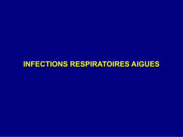 Infections respiratoires aigues
