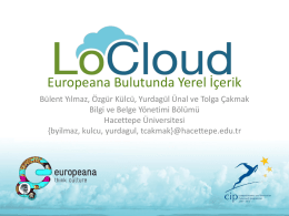 Europeana Local - Hacettepe Üniversitesi Bilgi ve Belge Yönetimi