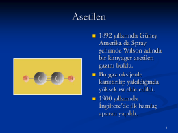 Asetilen - ACT KAYNAK