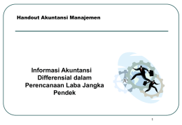 Informasi Akuntansi Differensial (IAD)